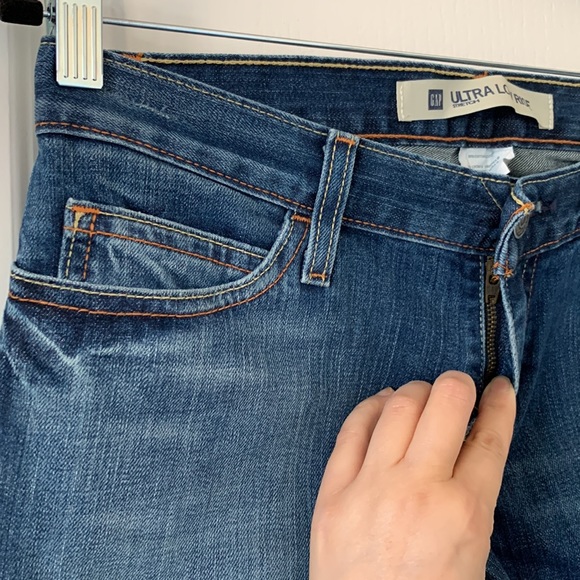 GAP Ultra Low Rise Bootcut Jeans Size 4 Ankle - Picture 5 of 15